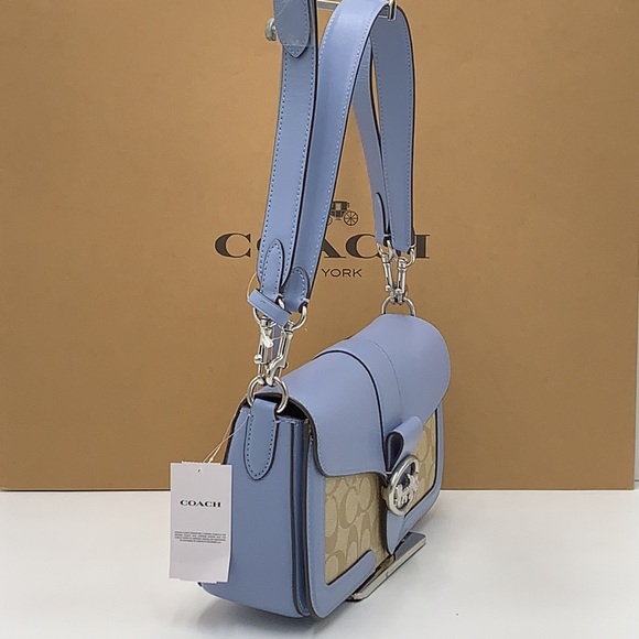 COACH Georgie Shoulder Bag In Signat Canvas COLOR
Silver/Light Khaki/Marble Blue - Picture 6 of 16